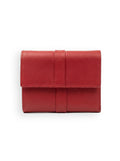Viora Tri-Fold Wallet – Crimson Red